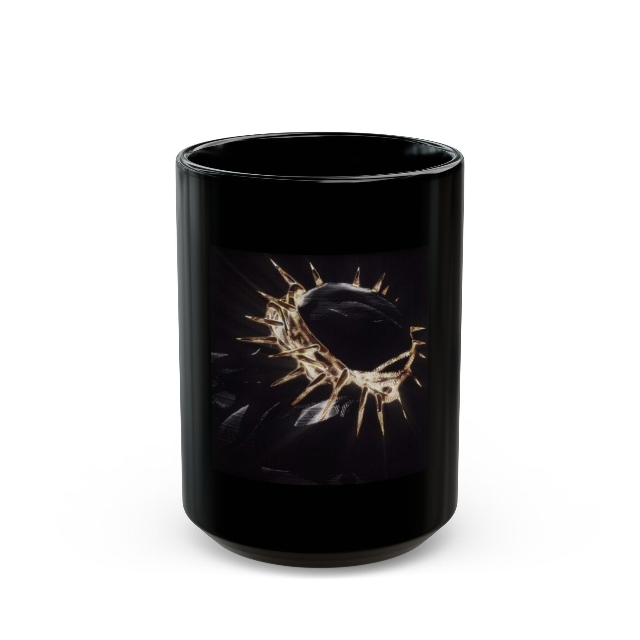 Black Mug - Yeshua (Jesus) Crown of Thorns Design