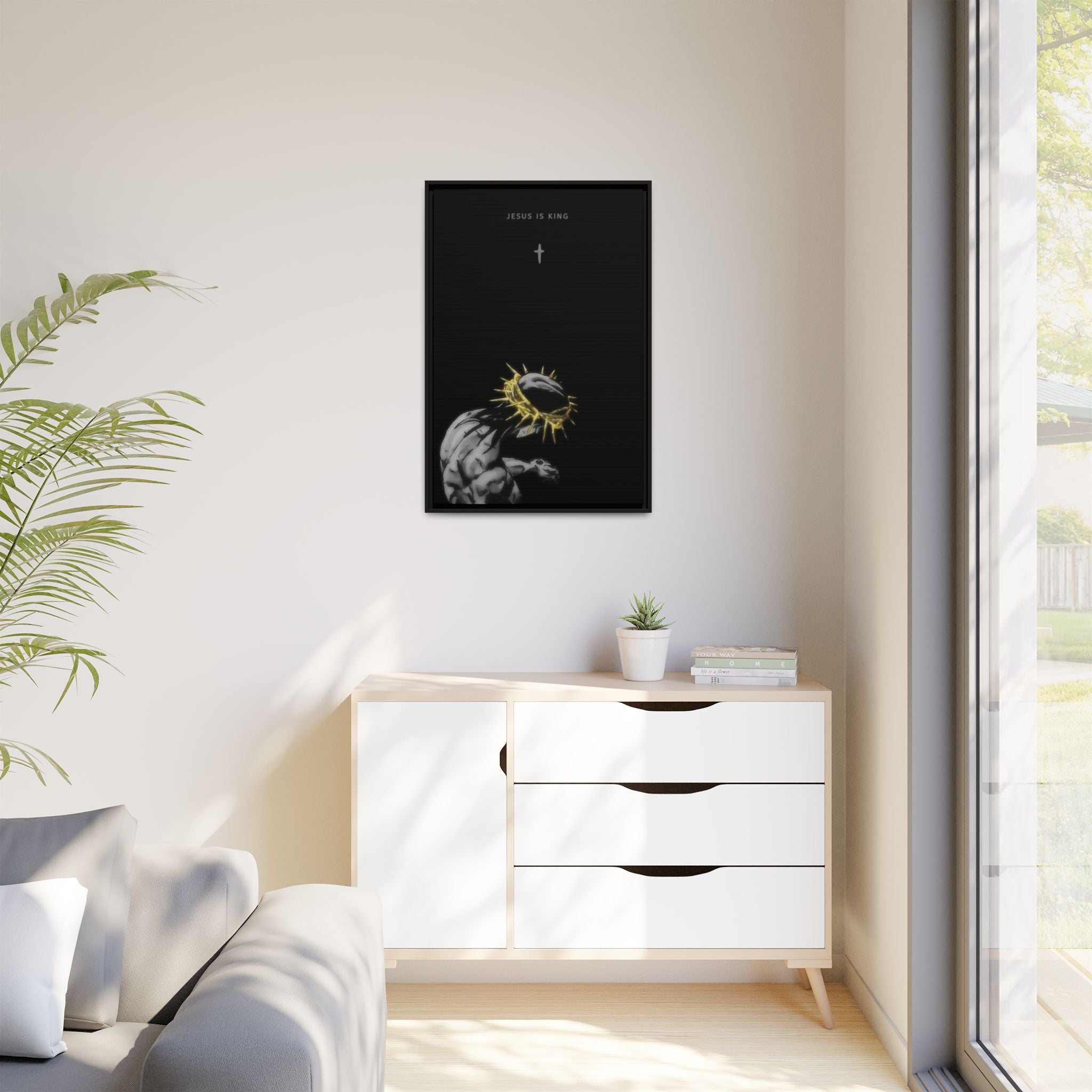 Jesus Is King Framed