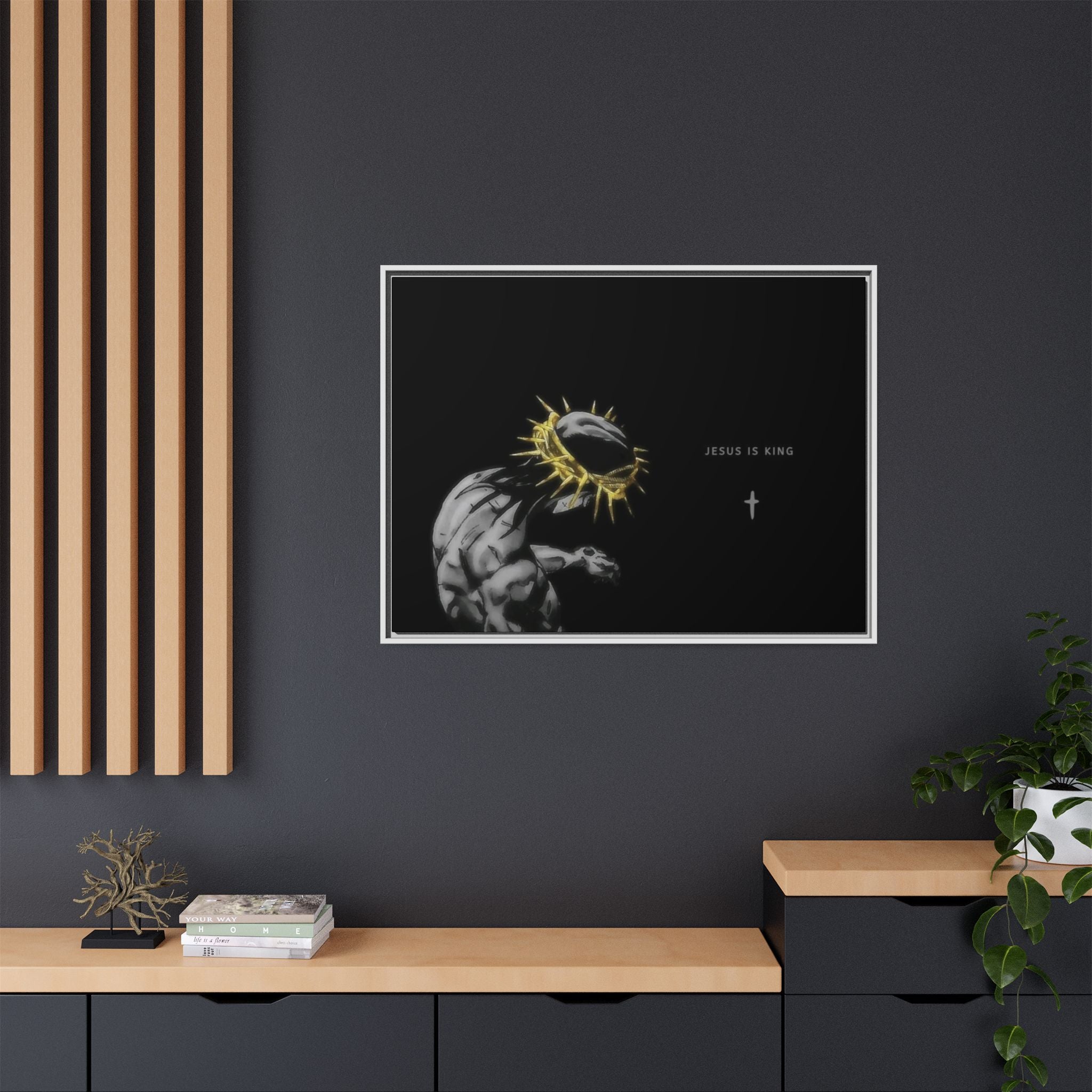 Jesus Is King Framed