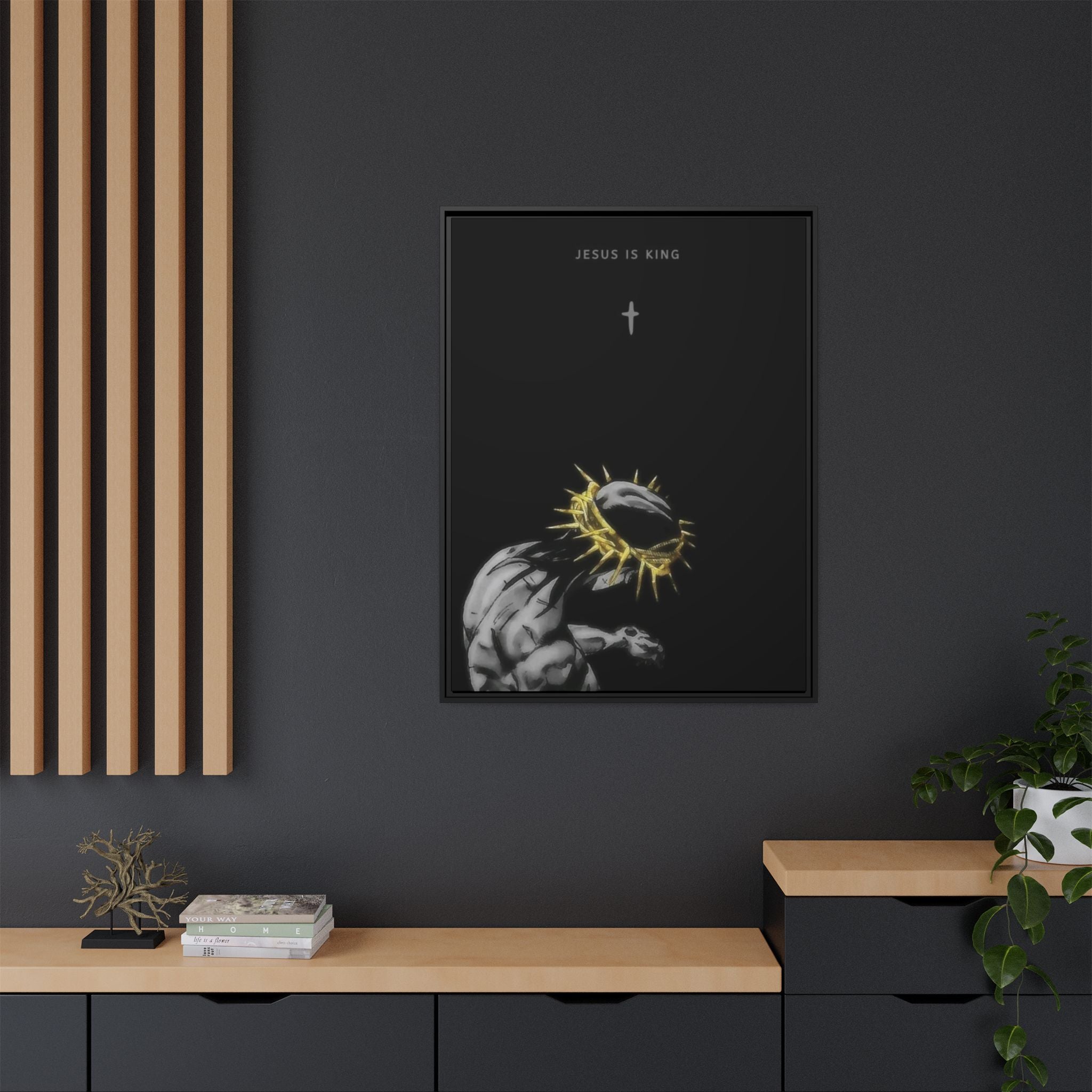 Jesus Is King Framed