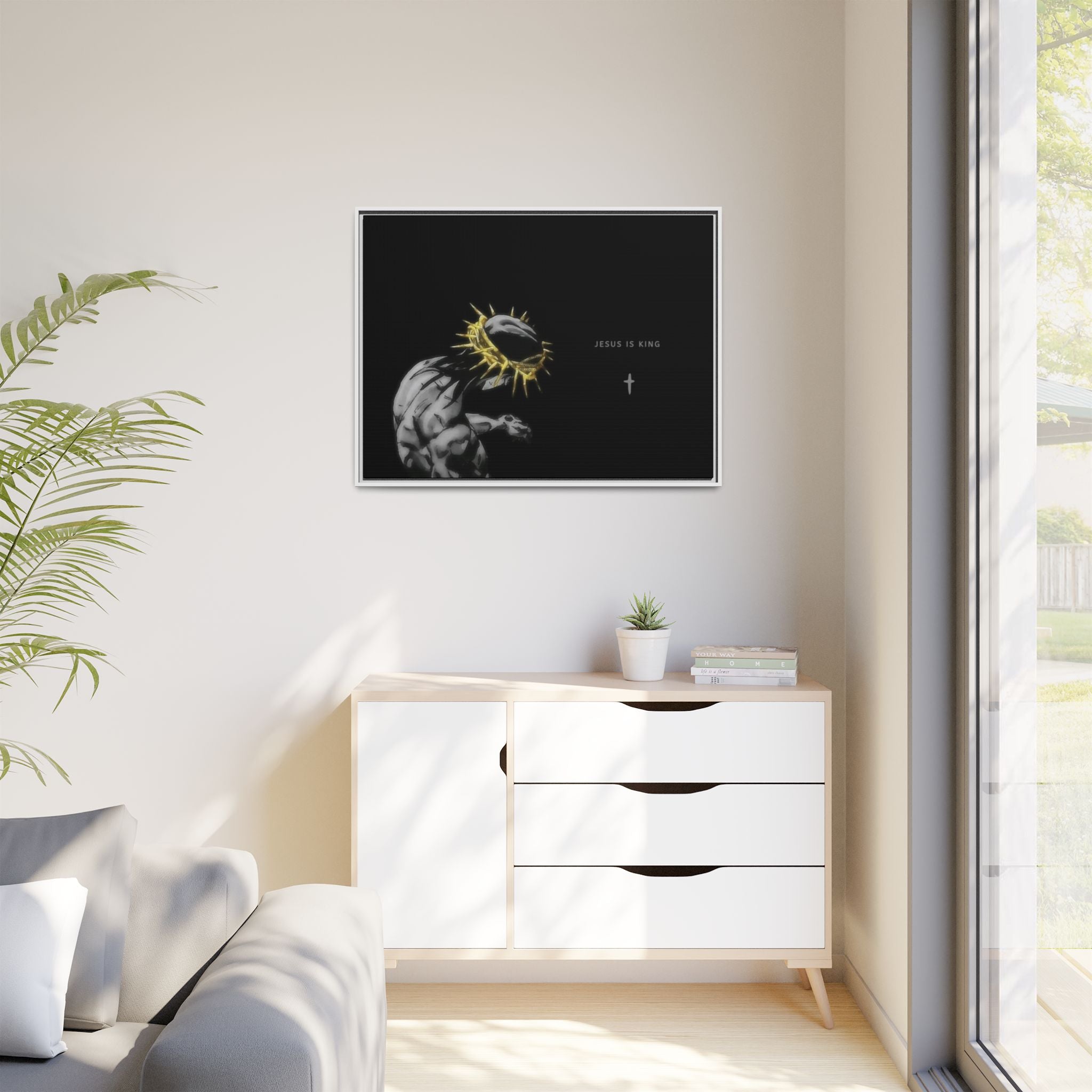 Jesus Is King Framed