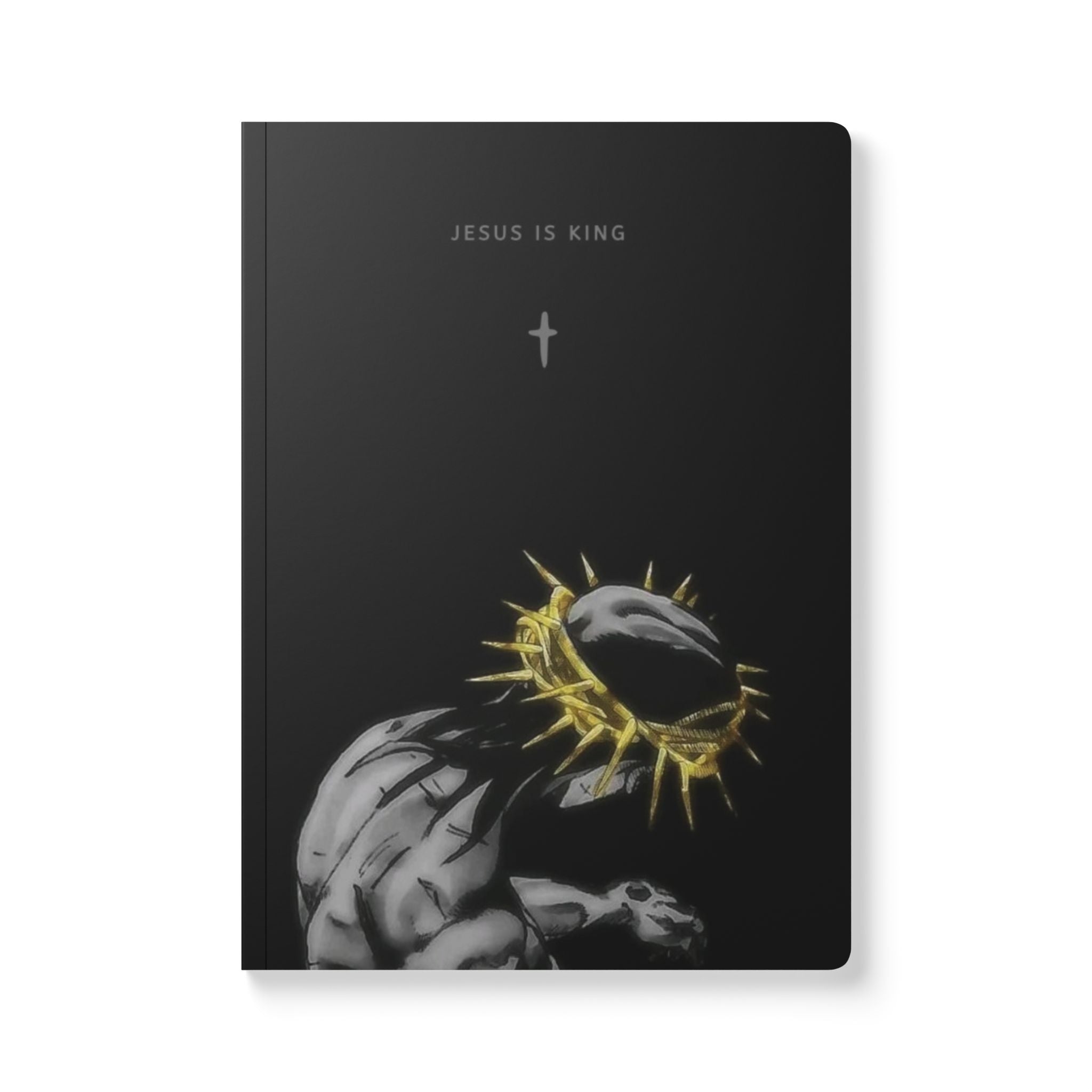Jesus is King Softcover Journal , Devotional Notebook, Faith-based Writing