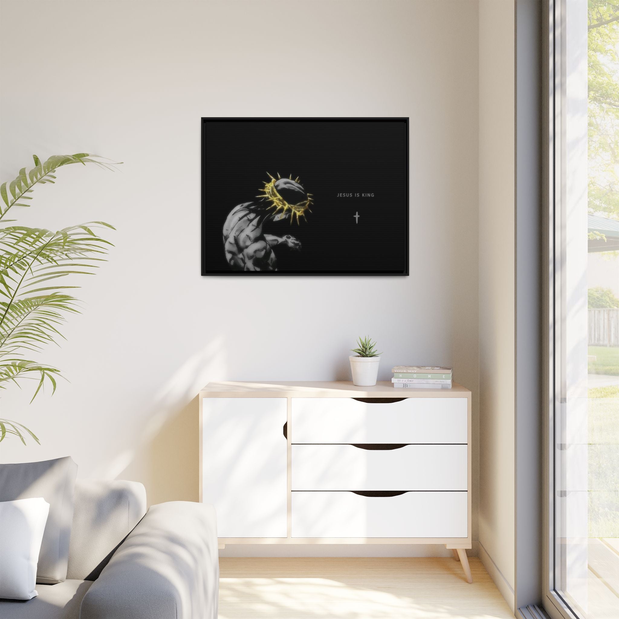 Jesus Is King Framed