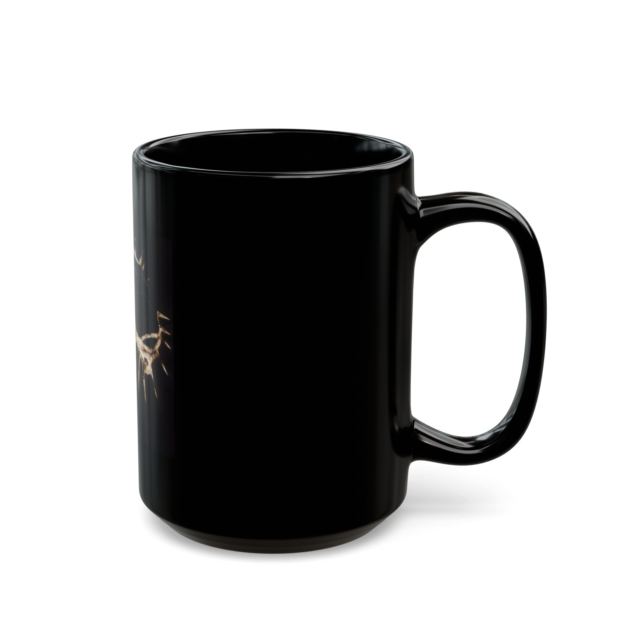 Black Mug - Yeshua (Jesus) Crown of Thorns Design