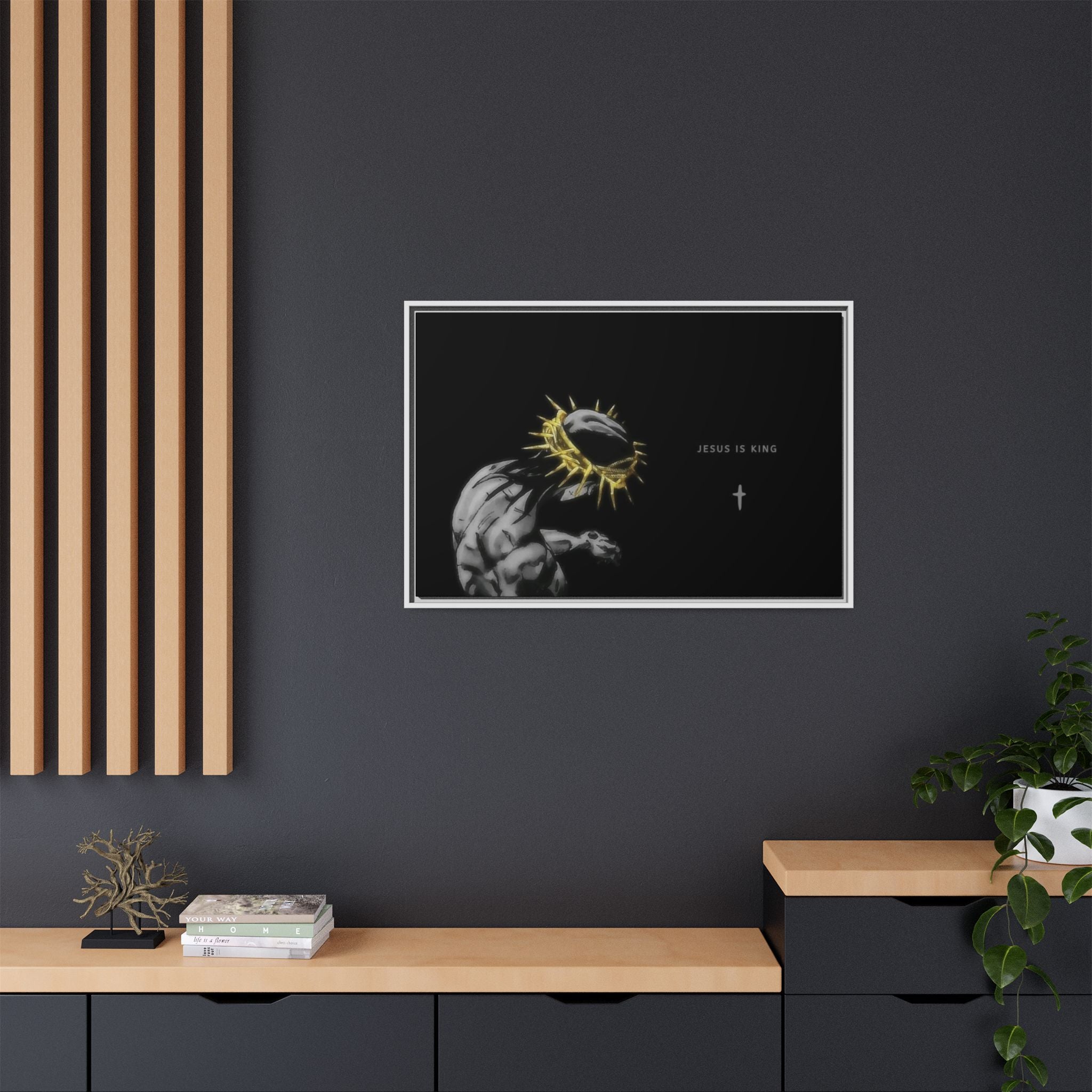 Jesus Is King Framed